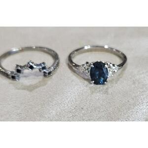 Fragrant Jewels Winter Solstice Ring Set Of 2 NWOT Size 9